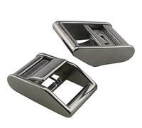 JJHXSM 2pcs 316 Stainless Steel Lock Slider Buckles 25mm Strap Release Buckle Adjustable Metal Buckle Fasteners, Silver, 25 mm