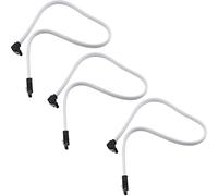 JJHXSM 3pcs SATA III 6Gbit/s Right Angle Data Cable with Locking Latch for HDD/SSD/CD and DVD Drives, White