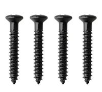 JJHXSM 60pcs Pickup Ring Mounting Screw 2.5x18mm Black Guitar Countersunk Humbucker Pickup Ring Mounting Screws
