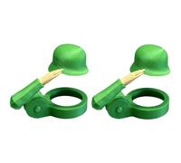 JJIAGOLD Decorative Military Helmet Plastic Beer Bottle Opener Multifunctional Accessory Suitable for Parties, Meetings and Home Decoration (2 Green)
