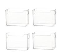 JJIAGOLD PET Fridge Door Storage Box, Separate Vegetable Fruit Food Organizer Sorting and Preserving Accessory for Fridge, Home Kitchen (4)