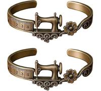 JJIAGOLD Sewing Machine Themed Bracelet Jewellery for Sewing Lovers Decorative Metal Bracelet Retro Style Fashion Accessory Gift for Dressmakers, Average, Metal, Without