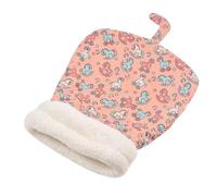JJIAGOLD Winter Warm Cat Sleeping Bag Fleece-Lined Cat Nest with Cute Animal Ears Cute Pet Sack for Indoor Cats & Small Dogs (Pink Trojan Horse,S)