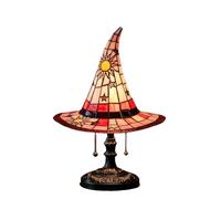 JJIAGOLD Witch Hat LED Decorative Lamp Chargeable Powered Magic Lighting for Festive & Home Decor (Red)