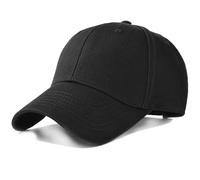JJiaoLinin Baseball Cap, Baseball Cap for Men Women, Sports Sun Hat with Adjustable Buckle, for Outdoor, Sports and Everyday wear(Pure Cotton Material, Black)