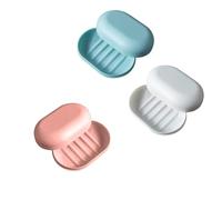 JJiaoLinin Soap Dish,3 Pcs Travel Soap Case Soap Dish with Lid Soap Dishes with Cover Travel Soap Leakproof Soap Box Container Holder Soap Dish with Lid Leakproof Soap Box for Shower Bathroom Travel