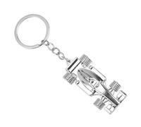JJiaoLinin Sport Keychain - Silver Racing Car Model Keyring for Men - Cool Metal Accessories for Your Key or Display