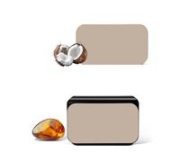 JJii Sung 2 Pack Plaster Car Air Freshener Diffuser with Sun Visor Clip Compatible with Drift, Cabana Coconut & Amber Fragrance, Long-Lasting Odour Eliminator for Car Interior