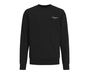Jjjeff Monochrome Sweat Crew Neck Jnr, black, 128 cm