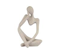JJJing5 Decor Thinker Sculptures Statue Resin Abstract Style Housewarming Collectible Figurines Nightstand Accessories(B)
