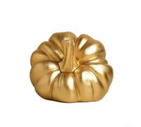 JJJing5 Unique Figurines JGmotorfi Halloween Retro Gold Pumpkin Ornaments Set Of 3 Resin Fall Decor Indoor Outdoor Farmhouse Thanksgiving Autumn Table Centerpiece Set(A) Entryway Decor(C)