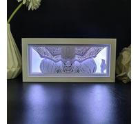 JJK Anime Light Box Gojo Satoru Figure Frame Light Fushiguro Megumi Poster Gojo Led Light Night Lamp Carving Paper Cut Light Bedroom Lamp Party Decor Gift (RGB 16-Color Changing)