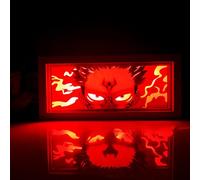 JJK Anime Light Box Gojo Satoru Figure Frame with Fushiguro Megumi Poster - LED Night Lamp, Carving Paper Cut Light - RGB 16-Color Changing