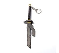 JJK Fushiguro Toji-Inspired Keychain - Engraved Cursed with Coiled Handle - Dark Anime Gift for JJK Fans