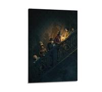 JJKKLB Haunted House Movie Poster2 Poster Decorative Painting Canvas Wall Posters And Art Picture Print Modern Family Bedroom Decor Posters 16x24inch(40x60cm)