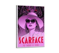 JJKKLB Movie Poster Scarface Poster Decorative Painting Canvas Wall Posters And Art Picture Print Modern Family Bedroom Decor Posters 24x36inch(60x90cm)