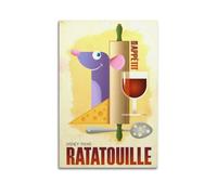 JJKKLB Ratatouille Movie Poster Poster Decorative Painting Canvas Wall Posters And Art Picture Print Modern Family Bedroom Decor Posters 08x12inch(20x30cm)