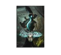 JJKKLB Shadowrun Video Game Poster Poster Decorative Painting Canvas Wall Posters And Art Picture Print Modern Family Bedroom Decor Posters 08x12inch(20x30cm)