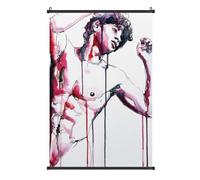 JJKKLB Vibrant Watercolor Nude Male Art Dopamine Decor Erotic Art Masculine Wall Art Modern Bedroom Decor Unique Gifts for Him-1Poster Hangs A Picture Decor Posters 20x30inch(50x75cm)