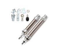JJKKOZVQF 1pcs MA25 Pneumatic Air Cylinder 25mm Bore 25 to 500mm Stroke Small Stainless Steel Piston Double Acting Mini Cylinders(Cylinder and LB)