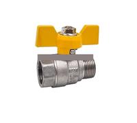 JJKKOZVQF DN8,DN10,DN15,DN20,DN25 2,3,4,6 minutes 1 inch double inside and outside silk butterfly handle ball valve(Grass green)