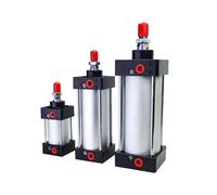 JJKKOZVQF Pneumatic Cylinders 32/40/50/63mm Bore Double Acting 50/75/100/125/150/175/200/250/300/350/400/500/1000mm Stroke(Stroke 350mm,SC50 (Bore 50mm))