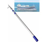 JJKSKV Extendable Telescopic Boat Hook, 2-6 Meters Heavy Duty Aluminum Pole For Docking, Rescue, Mooring Rope Handling & Pool Safety(6m)