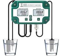 JJKSKV WiFi Smart Water Quality Monitor, 6-in-1 PH EC TDS SALT SG Temp Tester, Online APP Control With Real-Time Data & Alerts, For Aquarium, Hydroponics, Pool & Laboratory