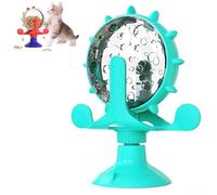 JJKTO Dog Puzzle Toys Spin Interactive Cat Slow Feeder,360° Rotating Treat Dispenser Toy, Natural Foraging Skills for Smart Small and Medium Pets Such As Cats&Dogs