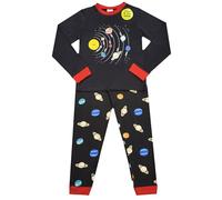 JJLC Boys Planets Pyjamas Sun Earth Glow in the Dark Nightwear (Planets, 3-4 Years)