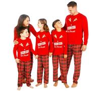 JJLC Christmas Family Matching Pyjamas Mens Ladies Boys Girl Baby Childrens Chill Out (Ladies, 8-10)