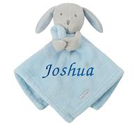 JJLC Personalised Baby Boy Girl Bunny Rabbit Comforter (Blue Rabbit)