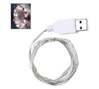 JJLFresheners 30ft Silver LED USB Wire Fairy String Lights for Wedding Party Christmas Festival Decorations,Home and Kitchen