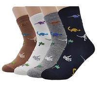 JJMax Women's Awesome Hungry T-Rex Dinosaur Socks Set RAWR, Tiny Dinos, One Size