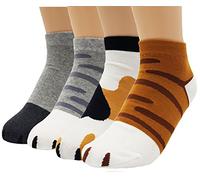 JJMax Women's Cute Kitty Cat Paws Socks with Paw Prints on Toes