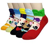 JJMax Women's Princess Series Character Socks: Elsa, Anna, Ariel, Snow White, Jasmine