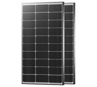 JJN 200 Watt Solar Panels, 12V 100W Solar Panel 2PCS,10BB Monocrystalline 23% High Efficiency PV Module Power Charger for RV, Home, Farm, Boat, Caravan and Off-Grid Applications