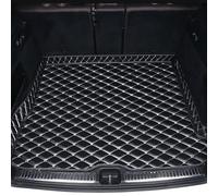 JJNIENUS Car Leather Boot Liner Mats For Audi A7 Sportback C7 2010-2018, Tailored Rear Trunk Cargo Tray Storage Mat Waterproof Anti-Slip Carpets Protector Pad Interior Accessories,C/Black-Beige