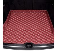 JJNIENUS Car Leather Boot Liner Mats For Jaguar XF X250 2007-2015, Tailored Rear Trunk Cargo Tray Storage Mat Waterproof Anti-Slip Carpets Protector Pad Interior Accessories,G/Wine-Red