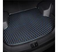 JJNIENUS Premium Leather Car Boot Liner For MG HS Trophy 2024, Waterproof Non-Slip Trunk Mat Tailored Fit Cargo Tray Protector Accessories, Black Blue