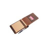 JJNUSA Genuine Leather Notepad Cover For Mini Pocket Notebook 4" X 6", Leather Cover For Rite In The Rain Top-Spiral Notebook,Travel Index Cards 4 x 6 Cover Holder Jotter 4" x 6" (brown)