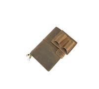 JJNUSA Leather 3.5"x 5.5" Travelers Notebook Handcrafted Genuine Leather Journal Cover for Field Notes 9 * 14CM Refillable Travel Journal Cover with Inner Pockets and Card Slots and Pen Holder Brown2