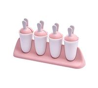 Jjoer Baby Ice Lolly Moulds Teething Mini Silicone Pop Molds Ice Lolly Moulds Pink
