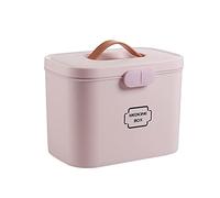 Jjoer Medical Box Medicine Box Large Medicine Storage Box First Aid Storage Box First Aid Box For Home First Aid Boxes First Aid Tin Pink,One Size