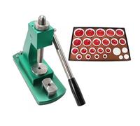 JJoias Manual Watch Capping Machine,Watch Bottom Capping Machine, Height-Adjustable Capping Repair Tool, Watch Back Case Closer, Watch Back Stamping Tool,Green Set
