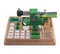 JJoias Multifunctional Watch Case Opener, Back Cover Removal Tool Set, Metal Watch Strap Connection Pin Remover, Manual Watch Repair Tool Set with Acrylic Cover,Green