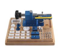 JJoias Multifunctional Watch Case Opener, Back Cover Removal Tool Set, Metal Watch Strap Connection Pin Remover, Manual Watch Repair Tool Set with Acrylic Cover,Blue