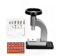 JJoias Multifunctional Watch Case Opener Set, Desktop Watch Push Device Back Cover Closer, Metal Watch Strap Connection Pin Remover, with 20 Cover Molding Tools,Grey