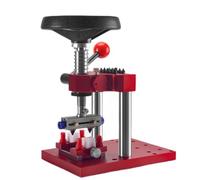 JJoias Multifunctional Watch Opener, 2-in-1 Watch Back Case Stamping Tool and Back Cover Opener, 12 Capping Dies with 6 Split Cover Steel Claws, Crystal Bezel Watch Back Cover Capping Machine