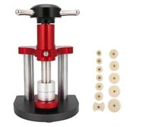 JJoias Rotary Watch Capping Machine, Manual Watch Back Stamping Machine, Crystal Bezel Back Closer Repair, Screw Back Press with 12 Mold Kits